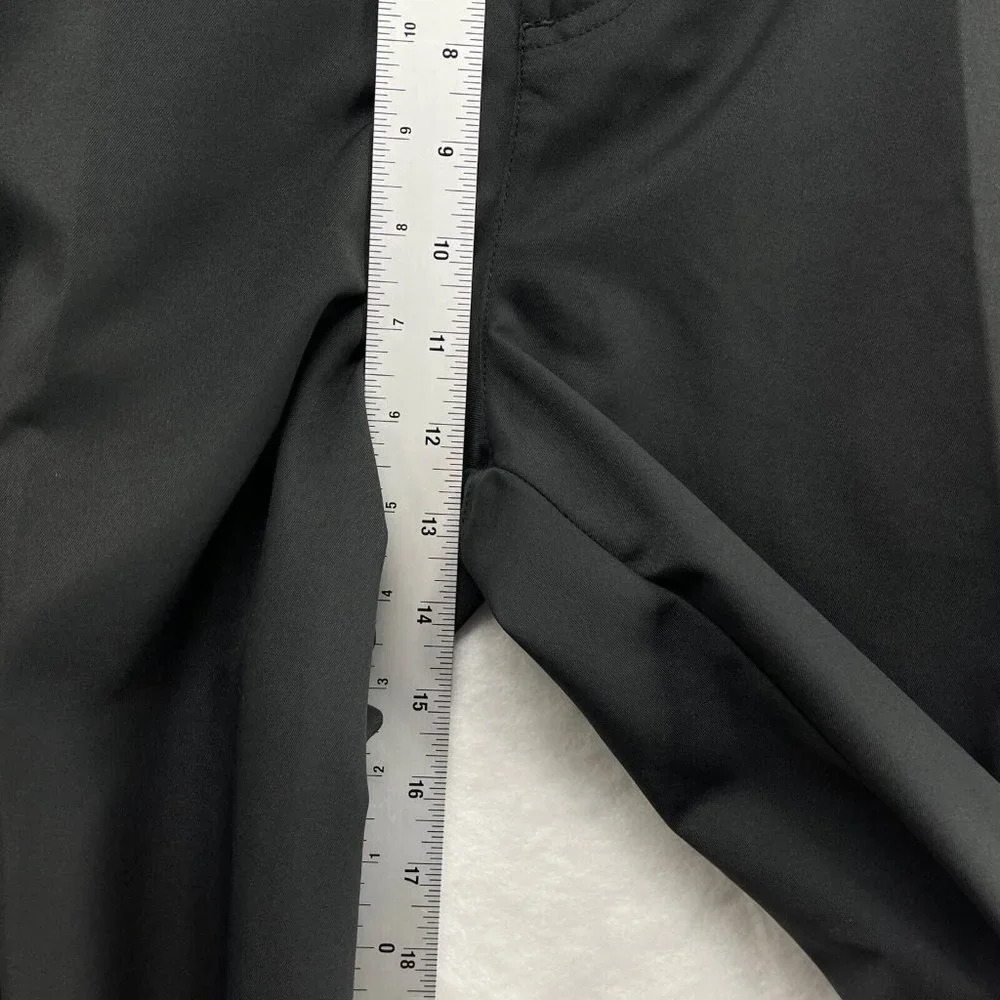 Adidas Golf Pants Men's Size 34 Chino Flat Front Straight Leg Performance Black - Picture 9 of 10